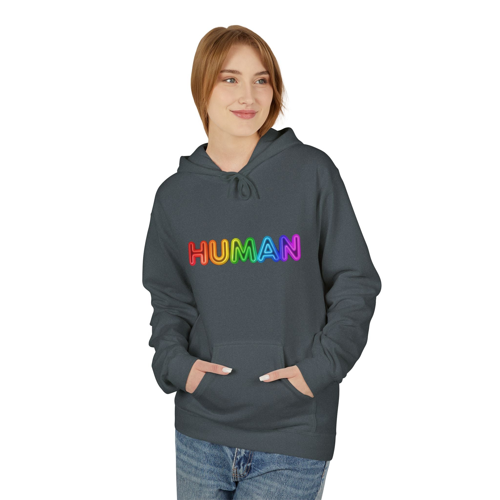 Human Rainbow Hoodie – LGBTQ+ Pride Graphic Pullover