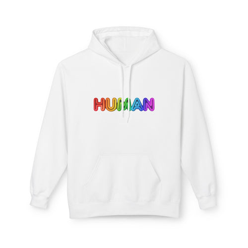 Human Rainbow Hoodie – LGBTQ+ Pride Graphic Pullover