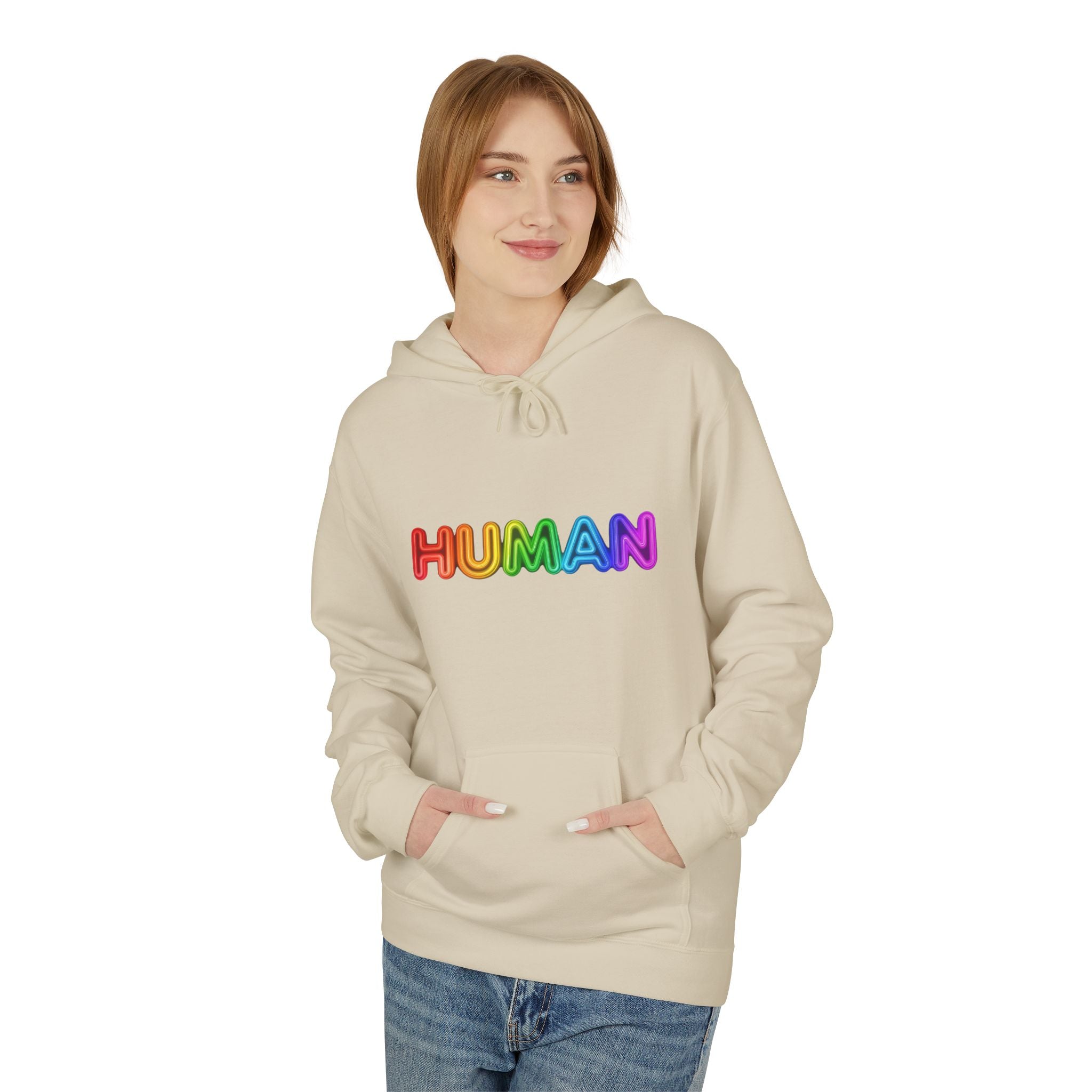 Human Rainbow Hoodie – LGBTQ+ Pride Graphic Pullover