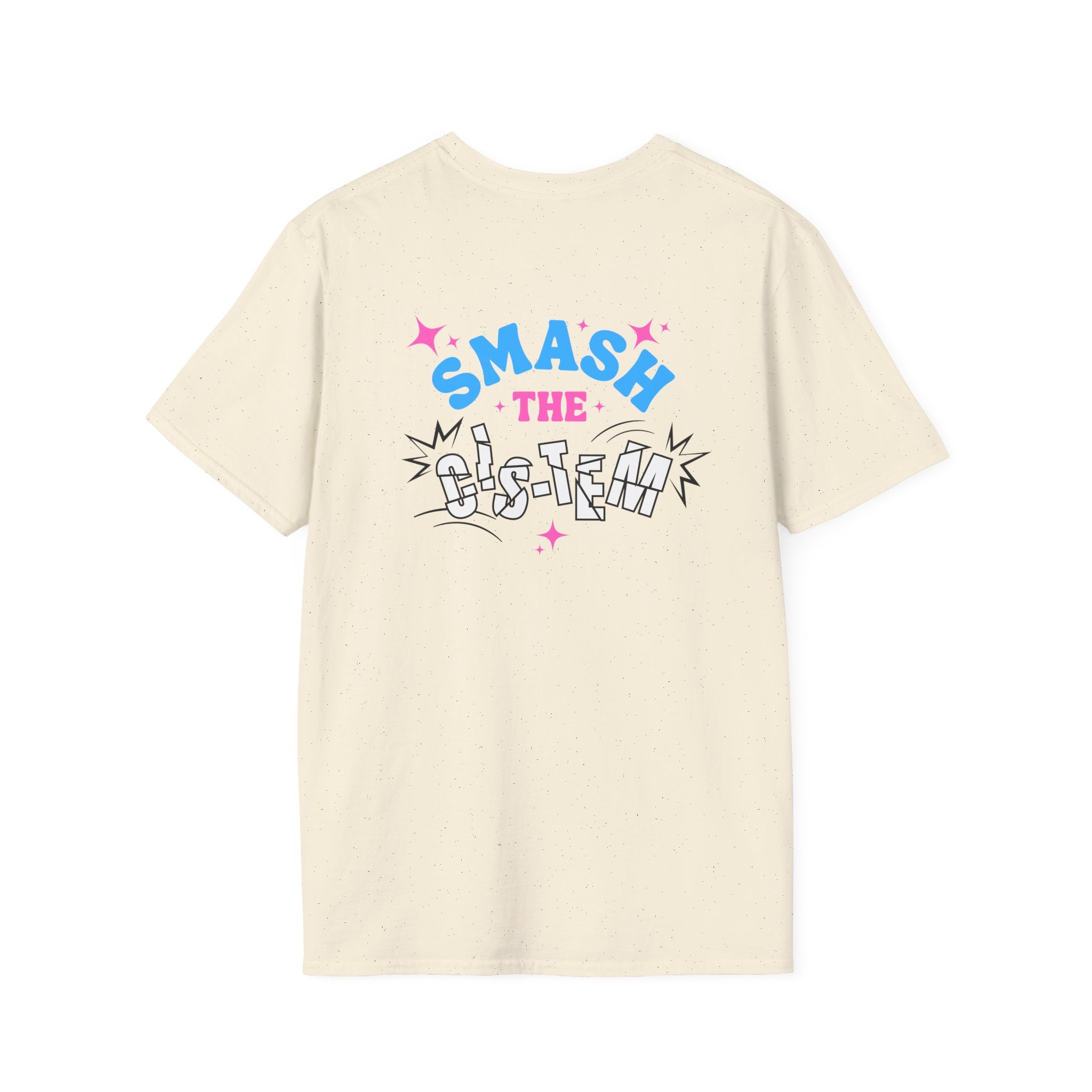 Smash the Cis-Tem T-Shirt — Trans Pride Graphic Tee
