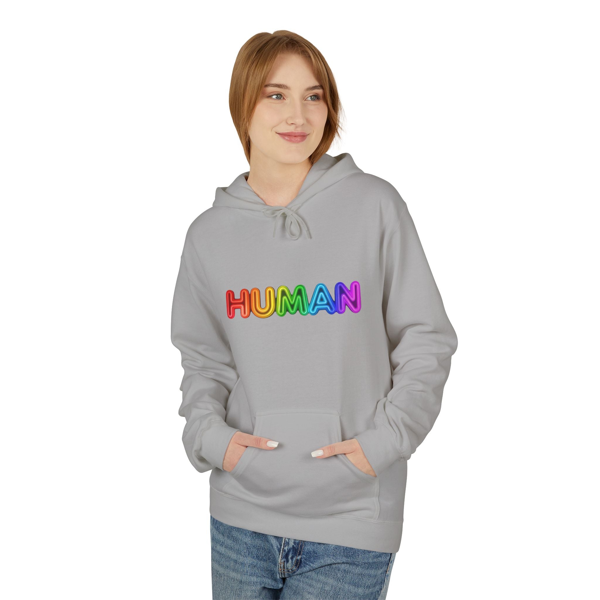 Human Rainbow Hoodie – LGBTQ+ Pride Graphic Pullover
