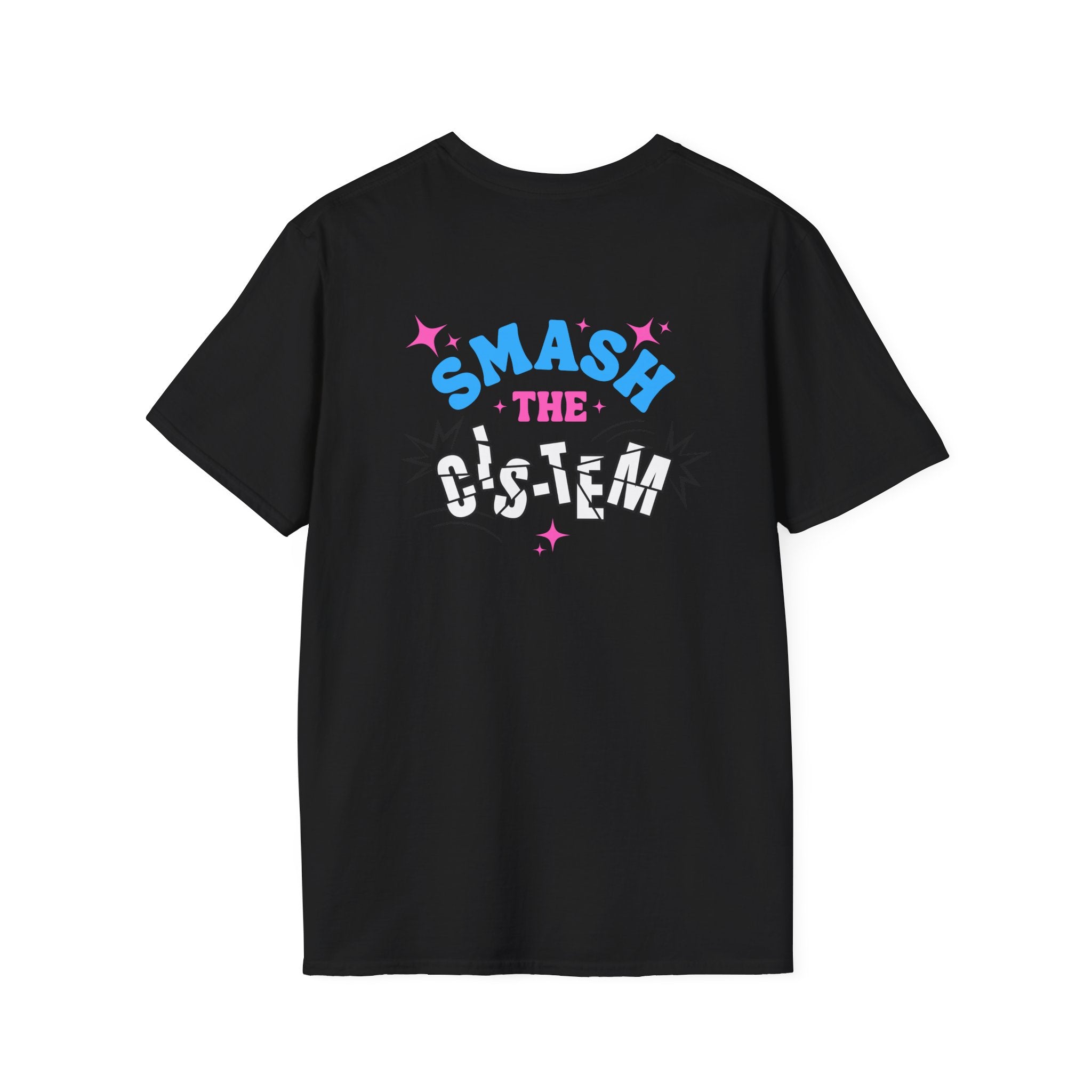 Smash the Cis-Tem T-Shirt — Trans Pride Graphic Tee