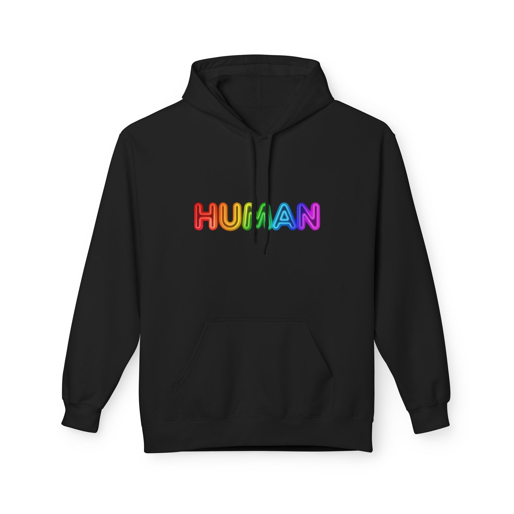 Human Rainbow Hoodie – LGBTQ+ Pride Graphic Pullover