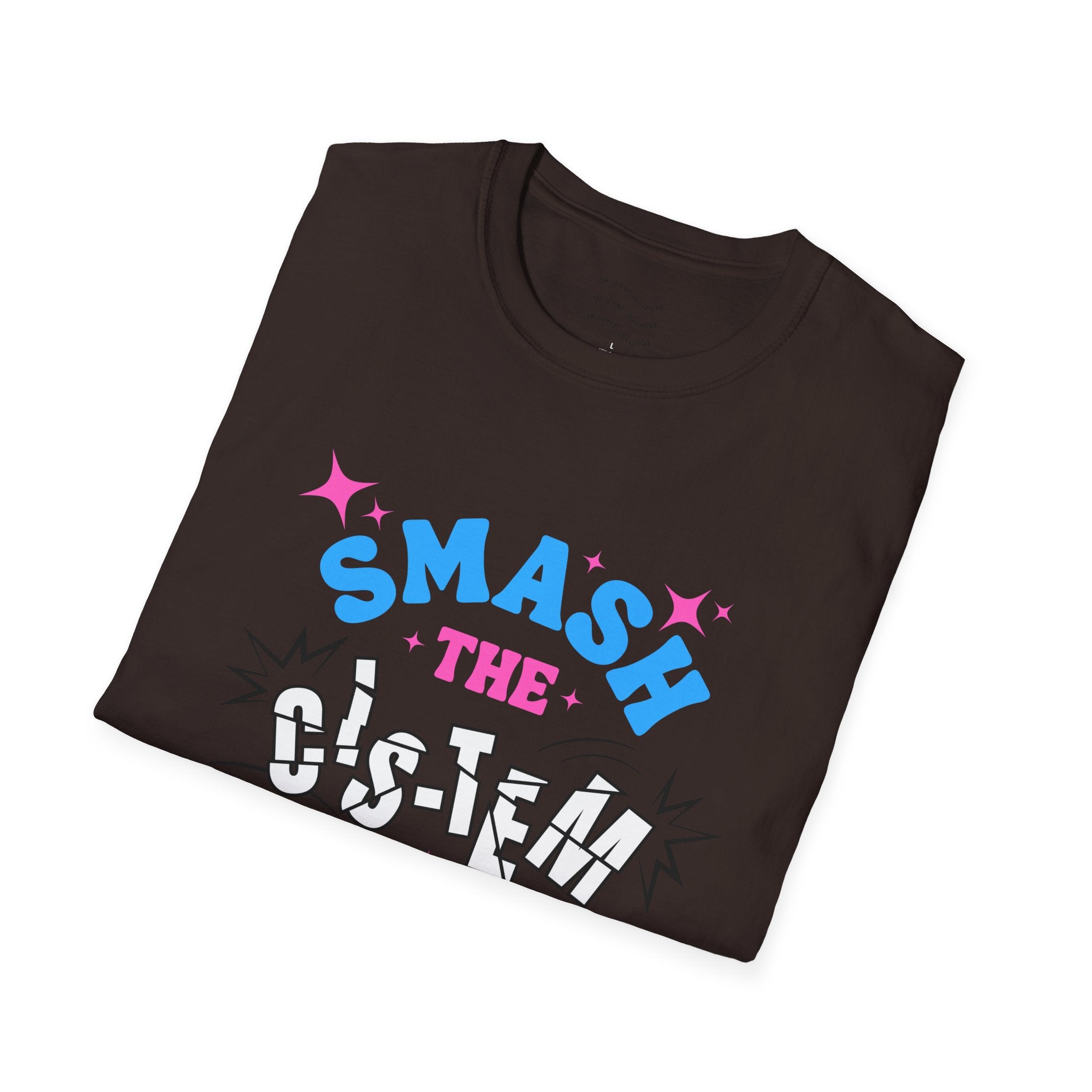 Smash the Cis-Tem T-Shirt — Trans Pride Graphic Tee