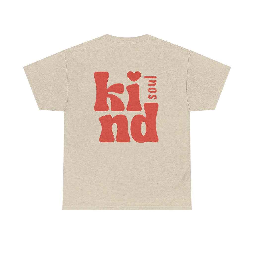 Kind Soul Tee — Retro Red Kindness Graphic T‑Shirt