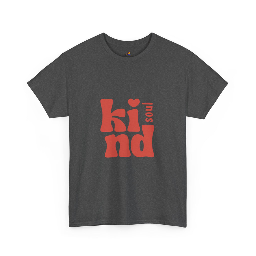 Kind Soul Tee — Retro Red Kindness Graphic T‑Shirt