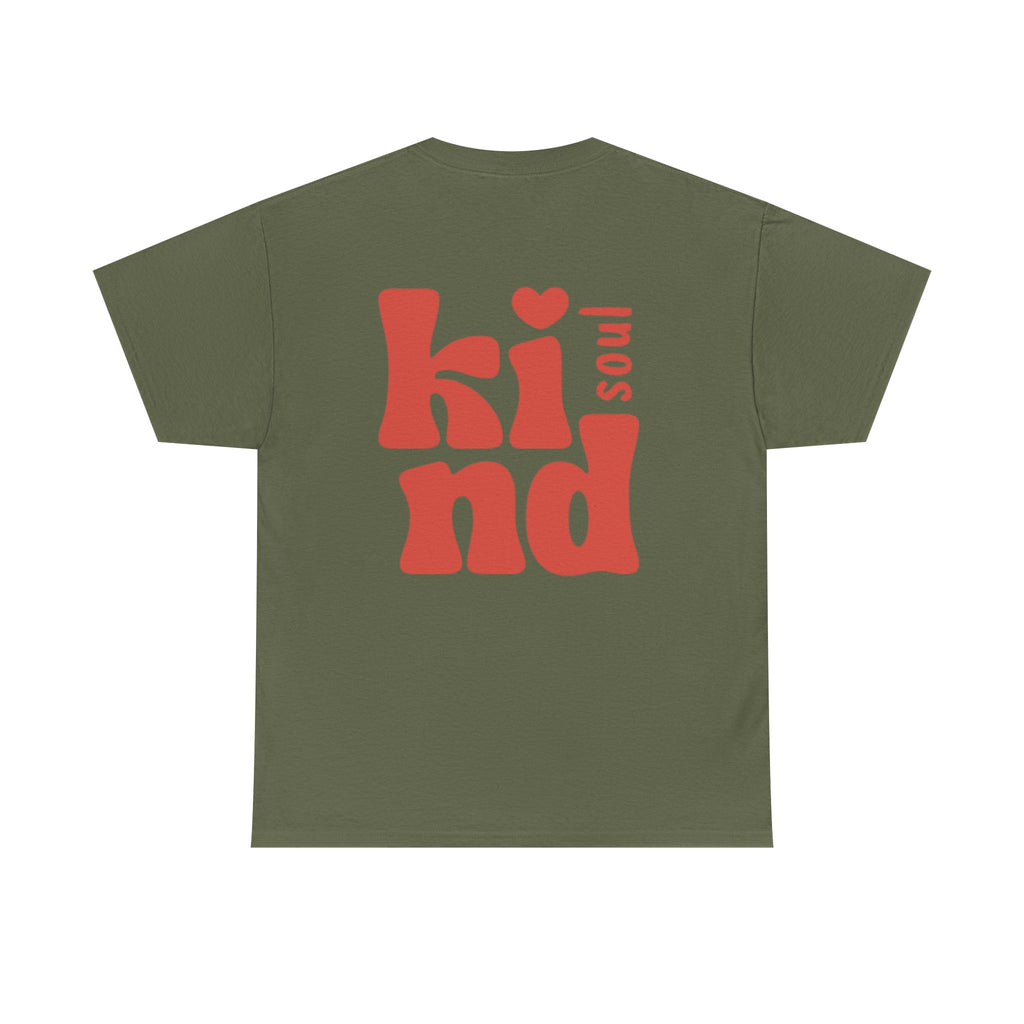 Kind Soul Tee — Retro Red Kindness Graphic T‑Shirt