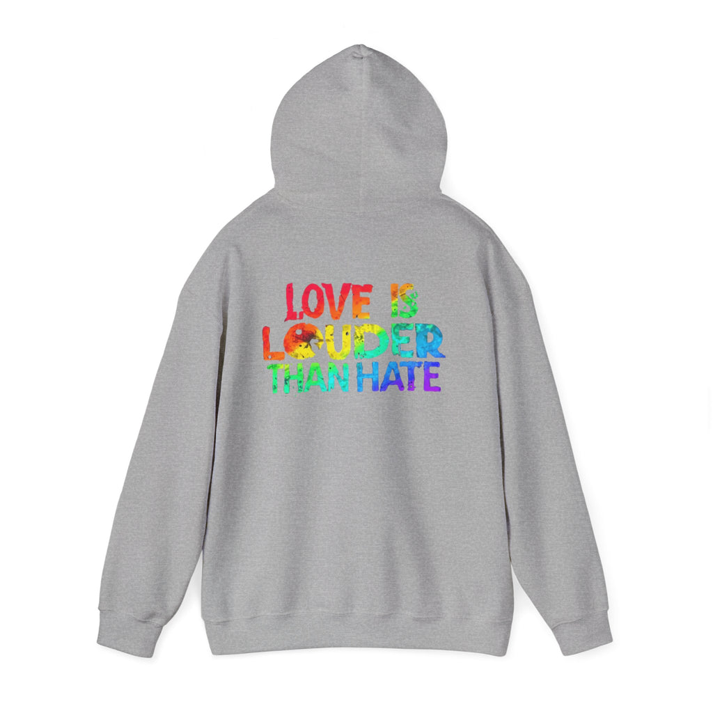 Love Is Louder Hoodie — Rainbow Pride 'Love Out Loud' Pullover