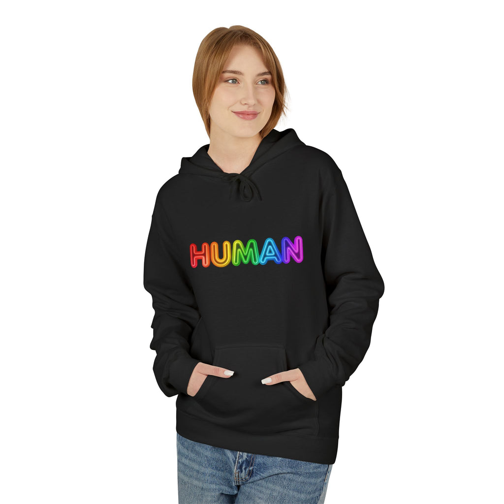 Human Rainbow Hoodie – LGBTQ+ Pride Graphic Pullover