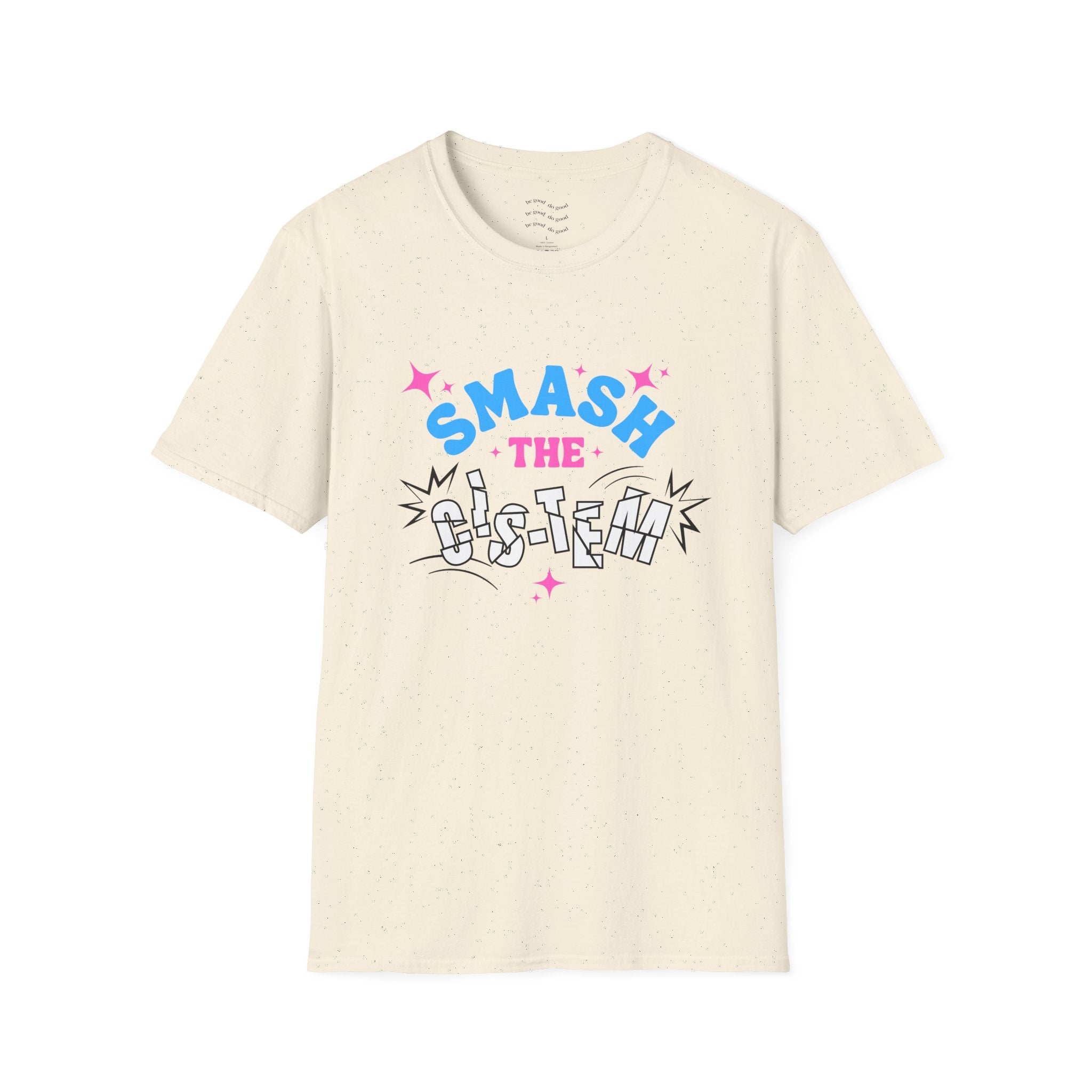 Smash the Cis-Tem T-Shirt — Trans Pride Graphic Tee