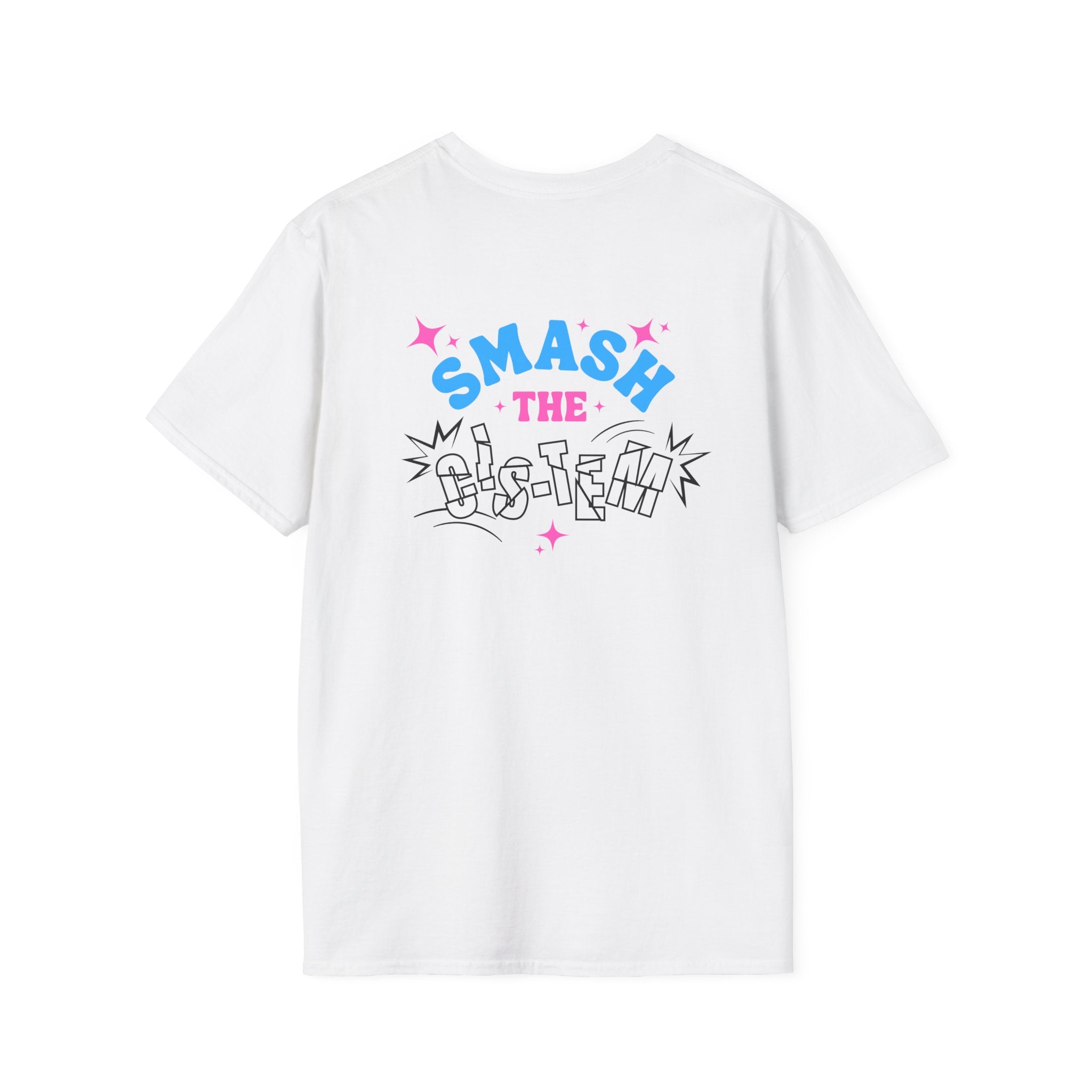 Smash the Cis-Tem T-Shirt — Trans Pride Graphic Tee