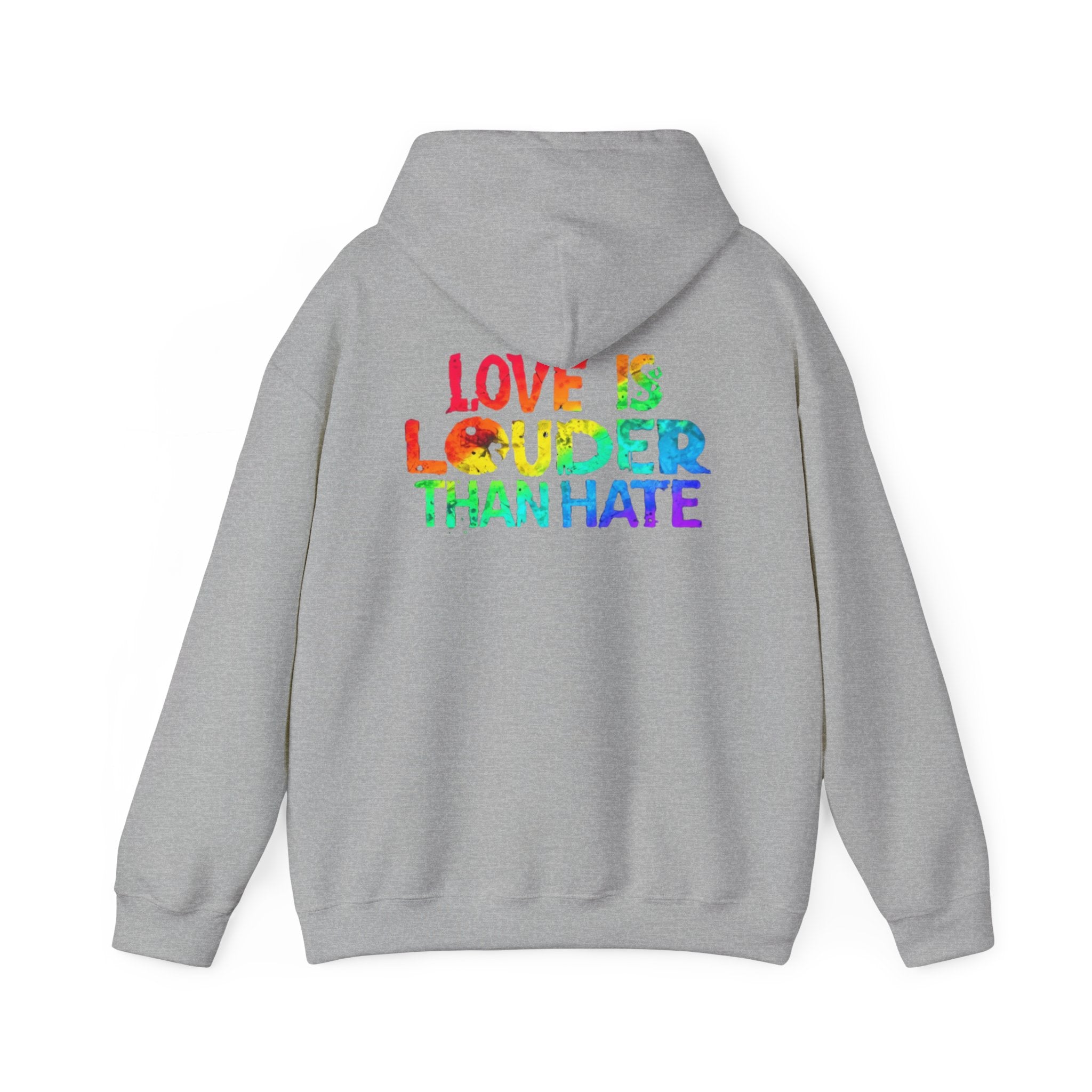 Love Is Louder Hoodie — Rainbow Pride 'Love Out Loud' Pullover