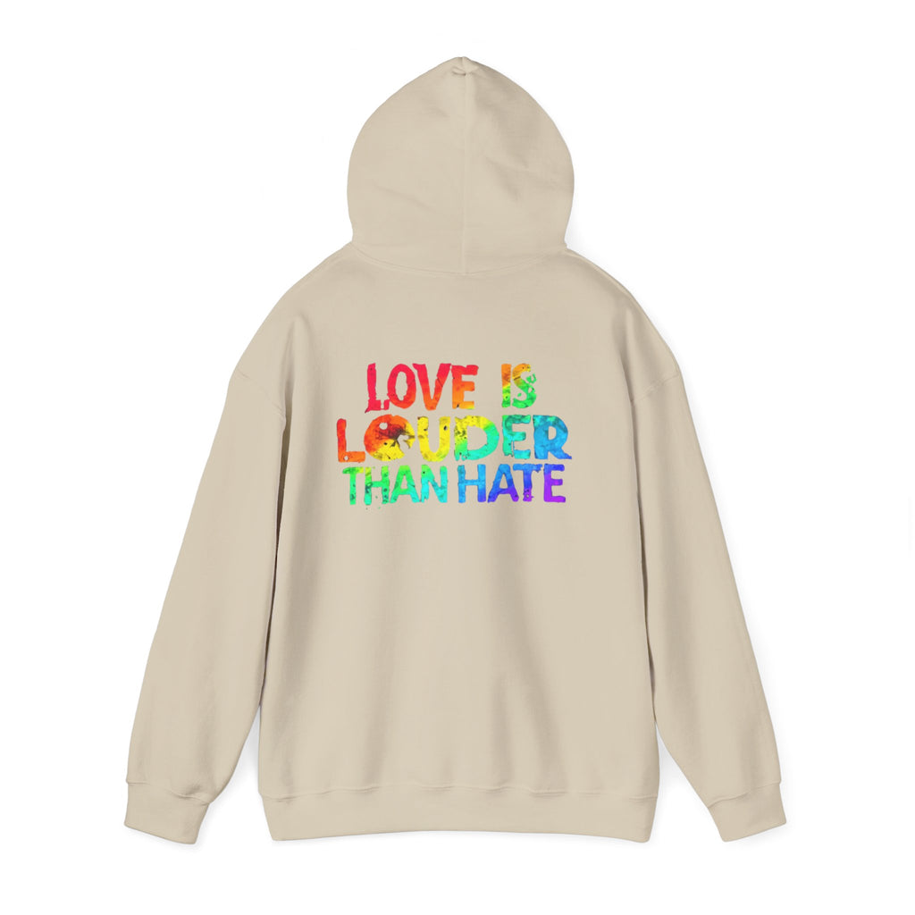 Love Is Louder Hoodie — Rainbow Pride 'Love Out Loud' Pullover