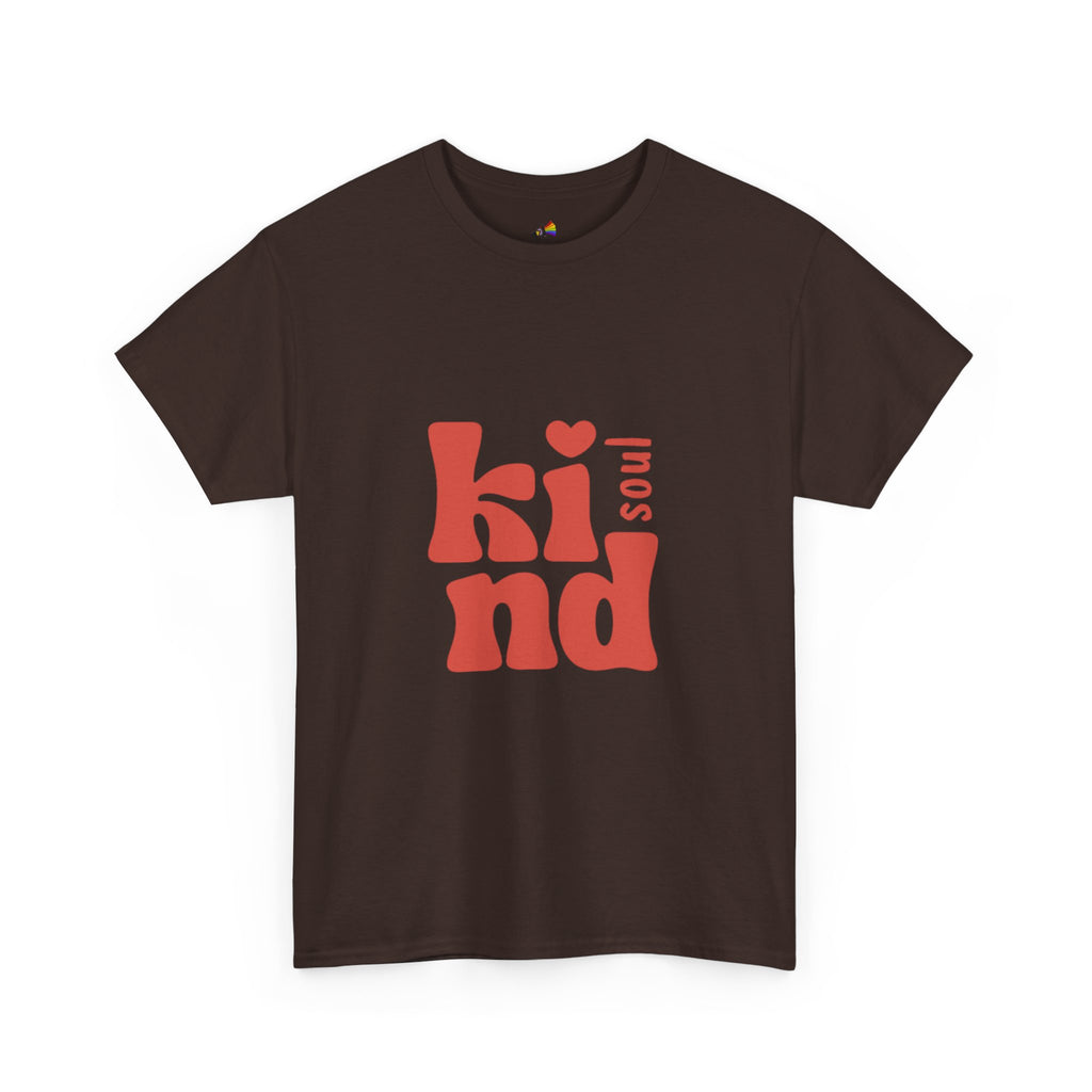 Kind Soul Tee — Retro Red Kindness Graphic T‑Shirt