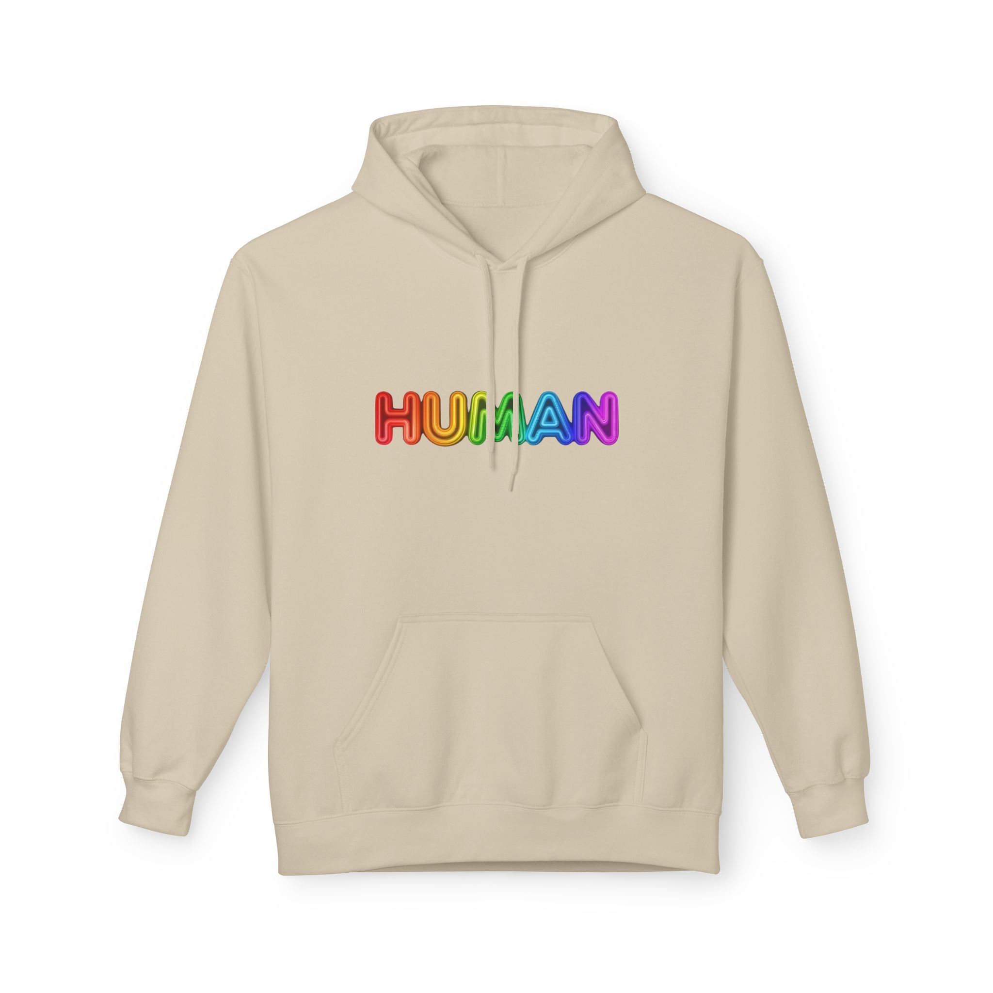 Human Rainbow Hoodie – LGBTQ+ Pride Graphic Pullover