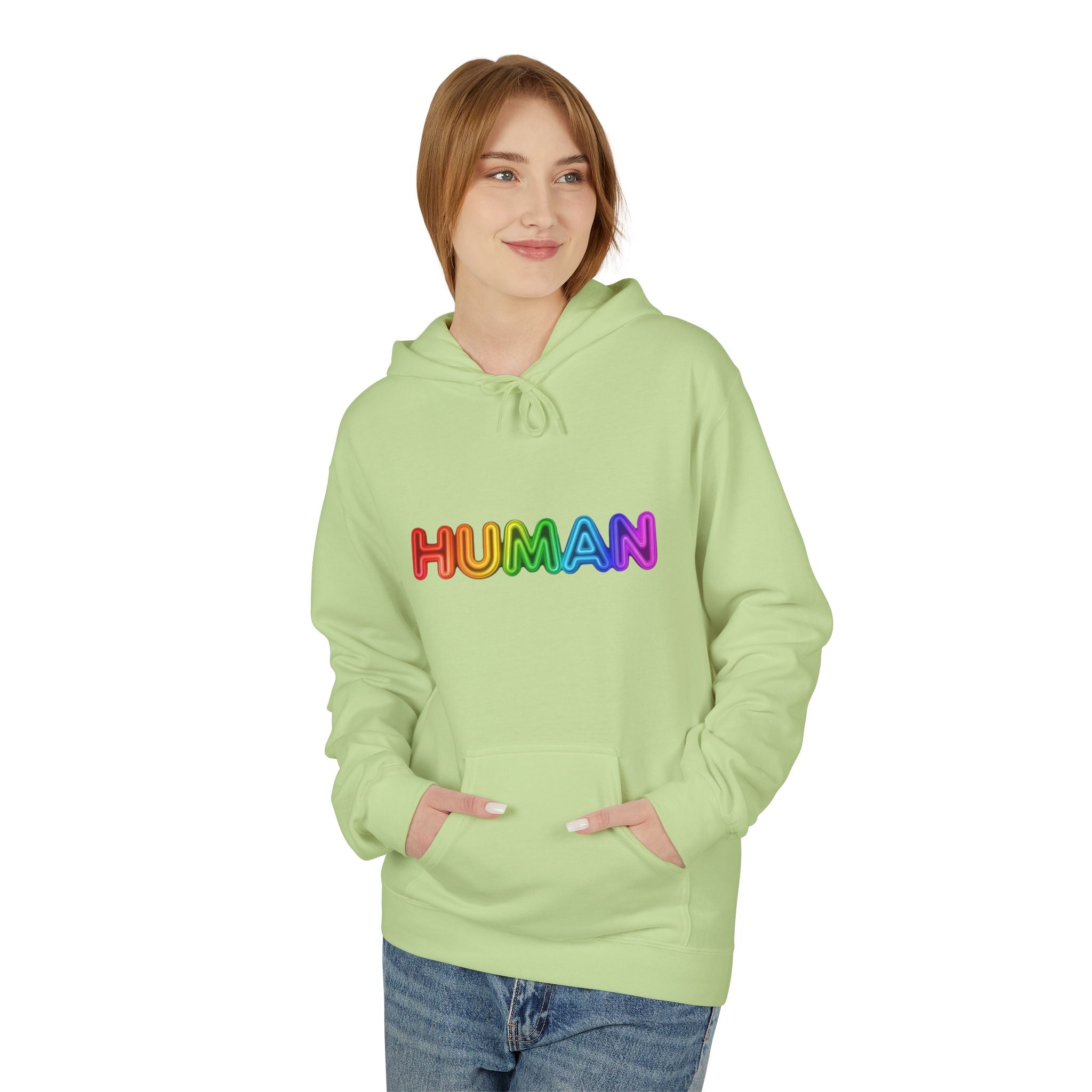 Human Rainbow Hoodie – LGBTQ+ Pride Graphic Pullover