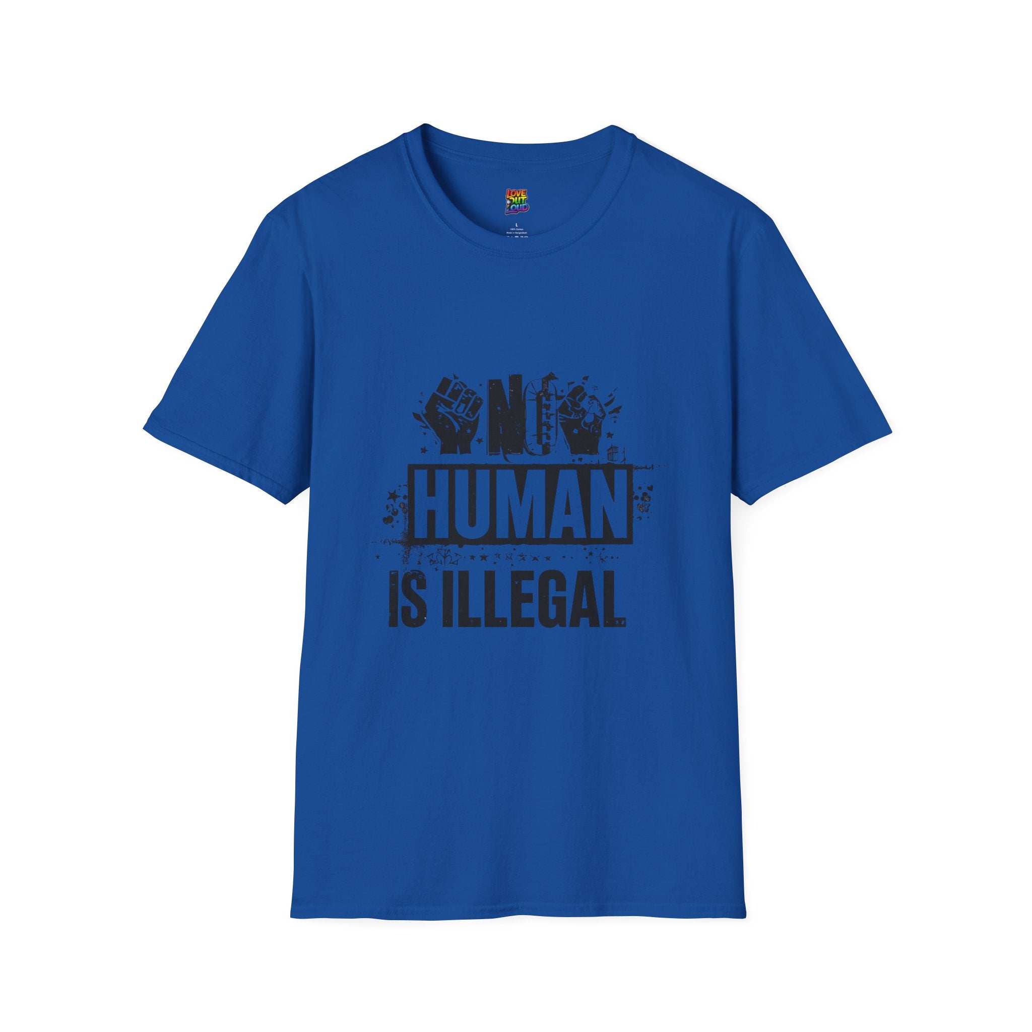 "No Human Is Illegal" Social Justice Protest Tee