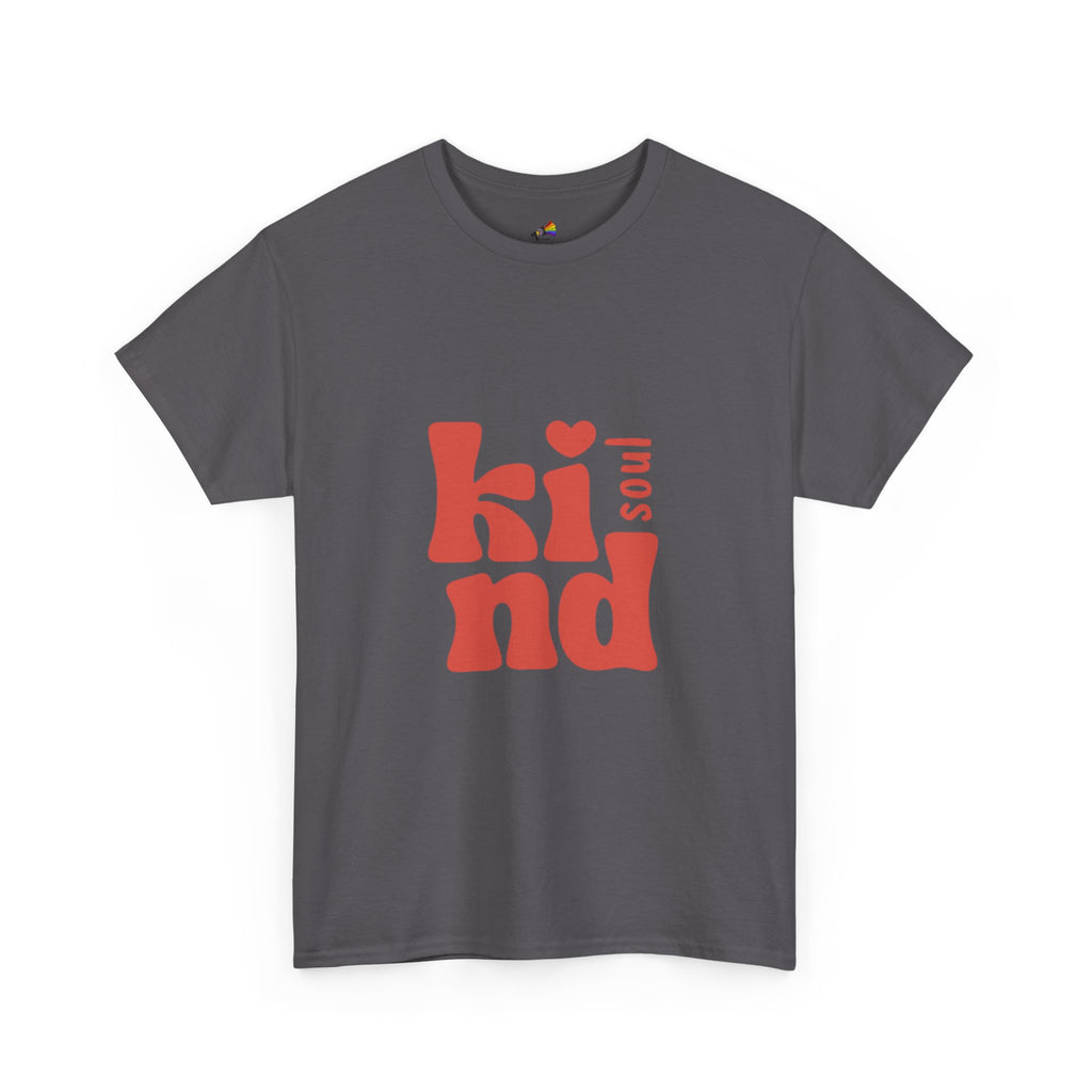 Kind Soul Tee — Retro Red Kindness Graphic T‑Shirt