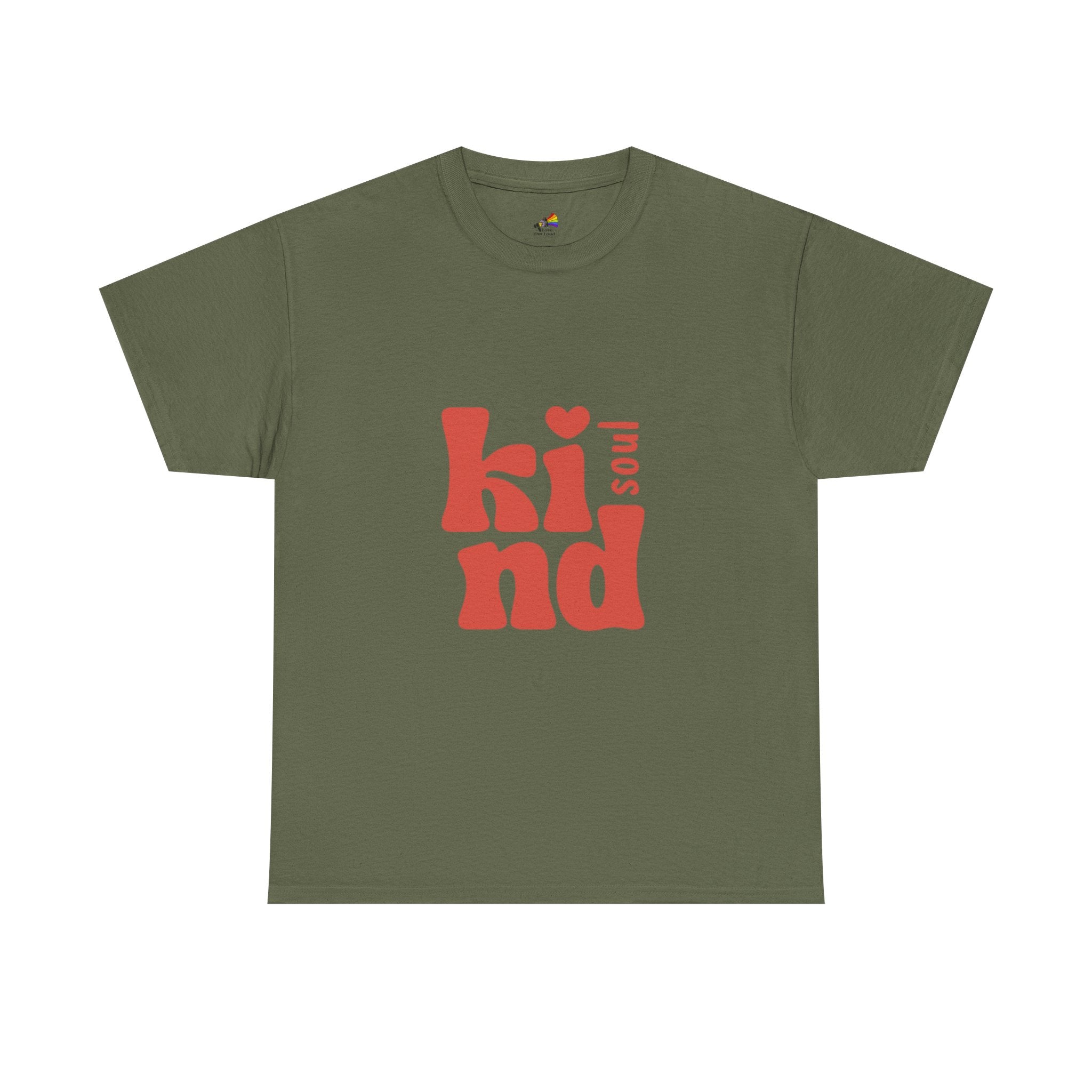 Kind Soul Tee — Retro Red Kindness Graphic T‑Shirt