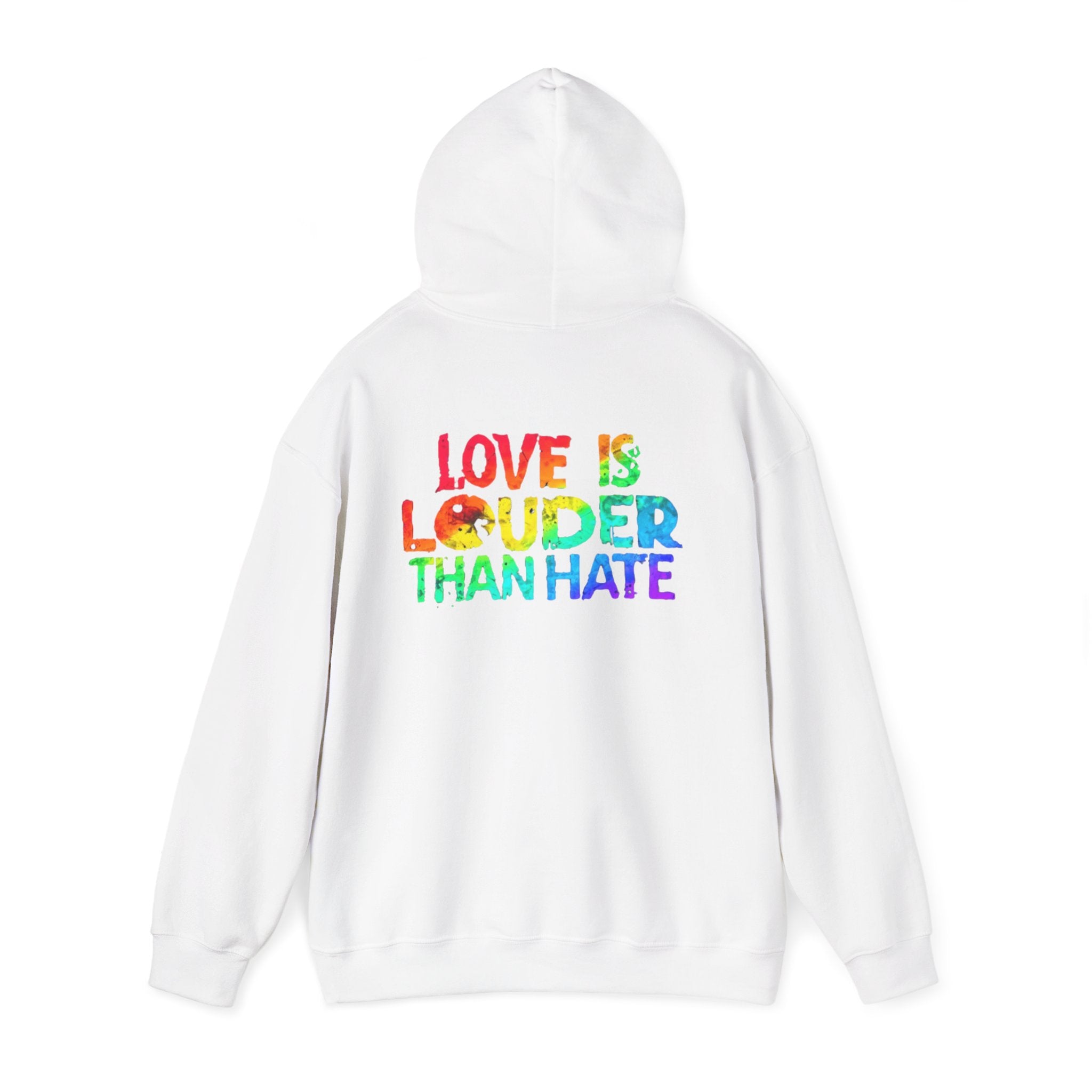 Love Is Louder Hoodie — Rainbow Pride 'Love Out Loud' Pullover