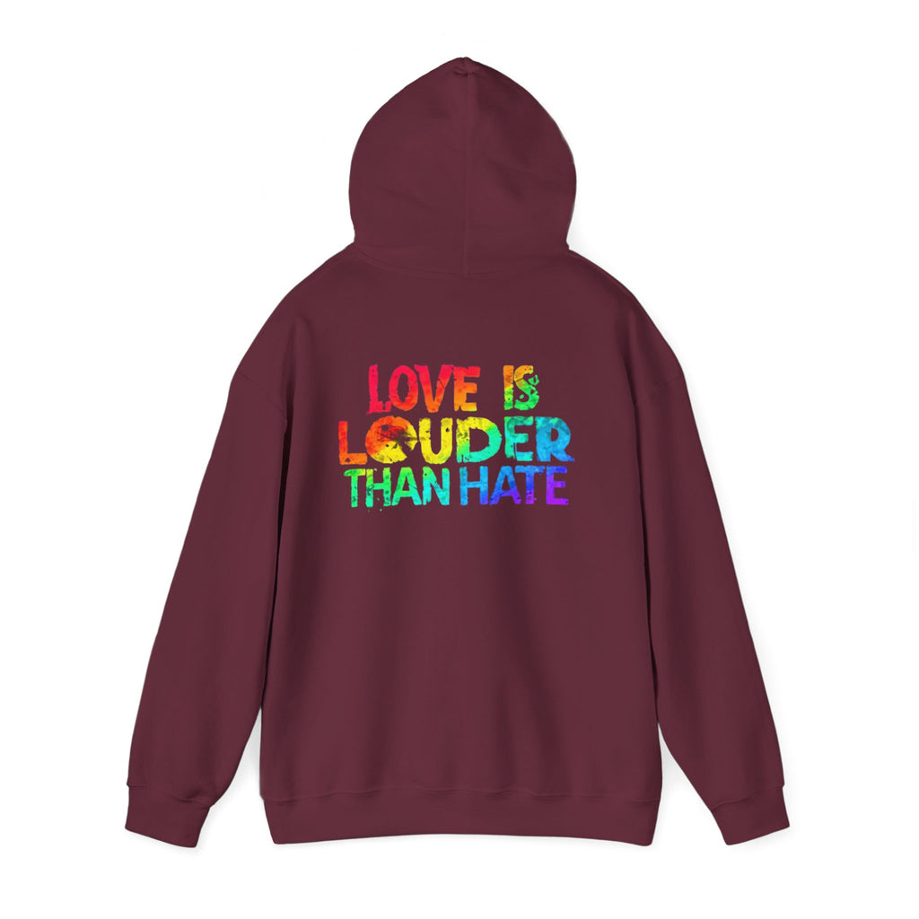 Love Is Louder Hoodie — Rainbow Pride 'Love Out Loud' Pullover