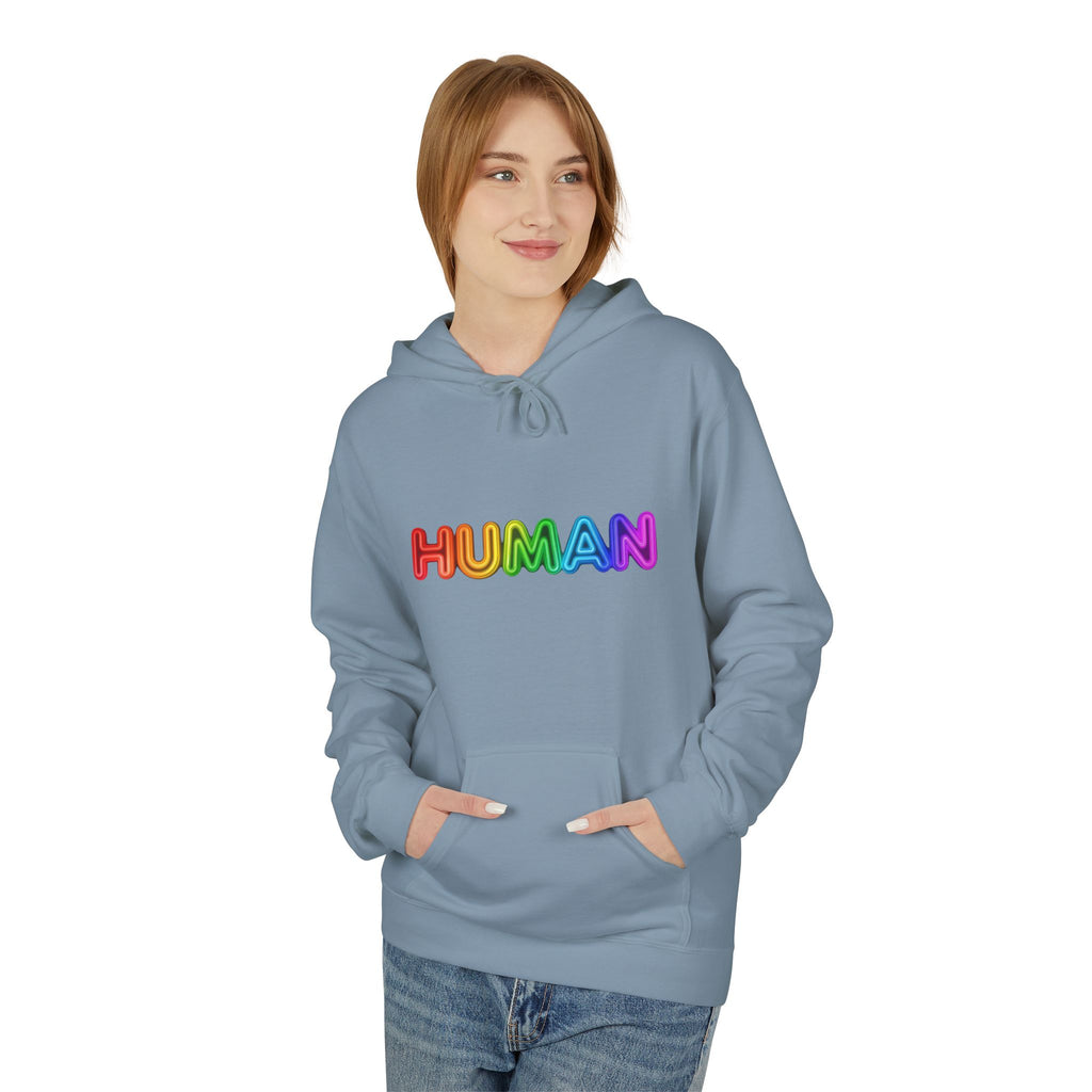 Human Rainbow Hoodie – LGBTQ+ Pride Graphic Pullover