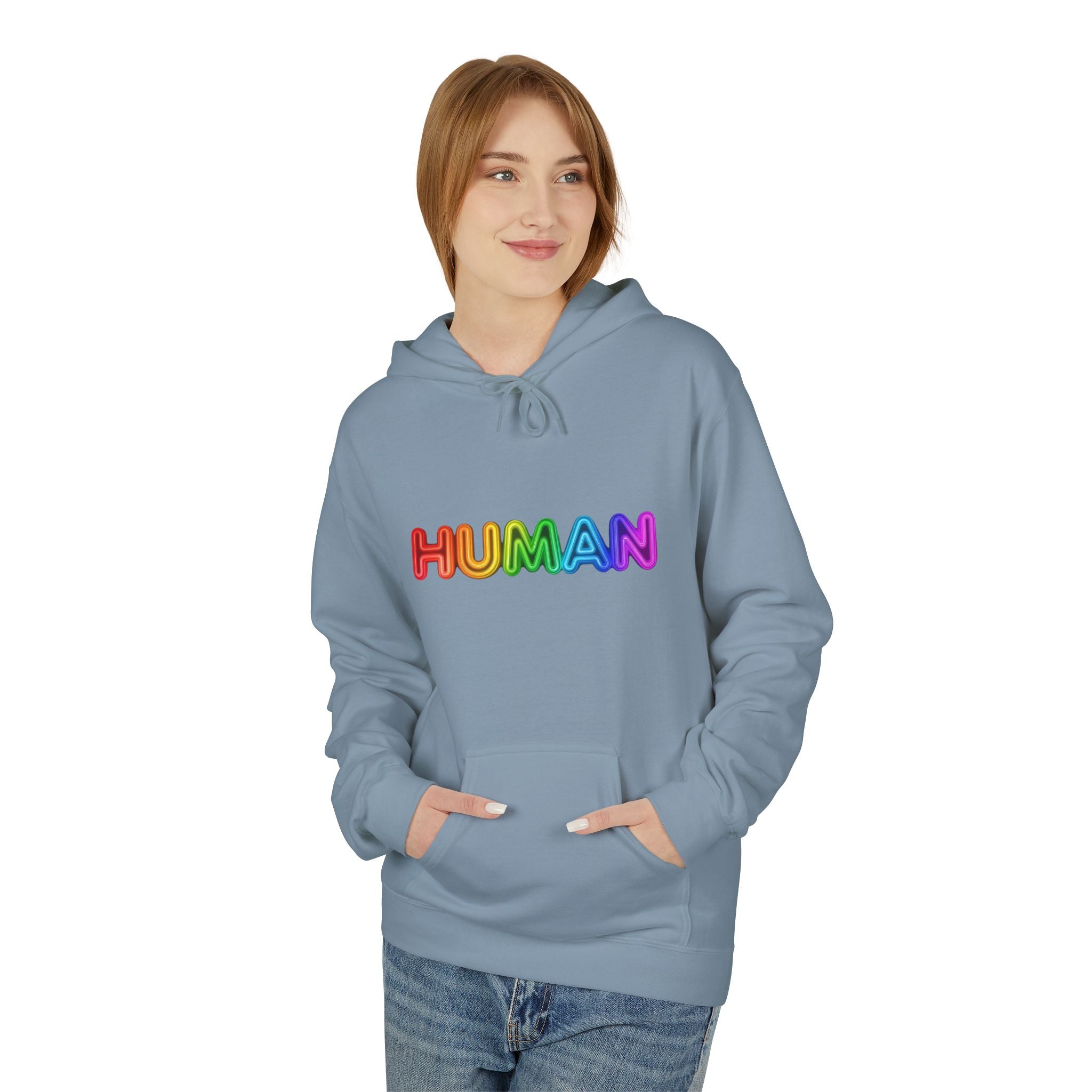 Human Rainbow Hoodie – LGBTQ+ Pride Graphic Pullover